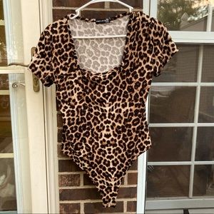 Leopard Print Body Suit from Popular 21